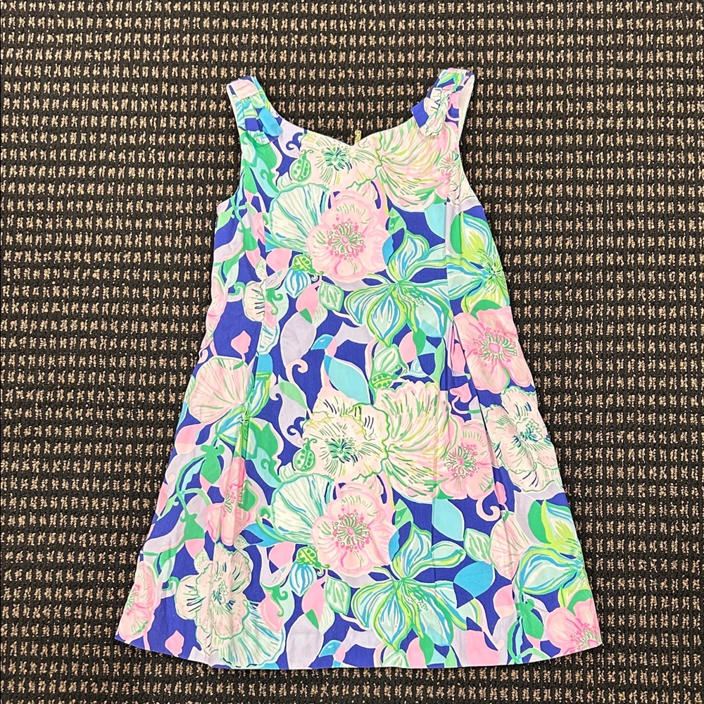 Lilly Pulitzer Kids Dress in Blue and Pink Floral